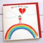 Personalised Birthday Age Rainbow Card, thumbnail 1 of 3