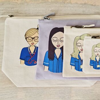 Personalised Nurse, Midwife Makeup Bag Pencil Case, 6 of 7