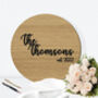 Circular Wood Wedding Guestbook Modern Style, thumbnail 2 of 9