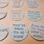 Funny Sorry Youre Leaving Traitor Edible Cupcake Topper, thumbnail 2 of 3