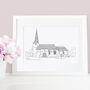 Personalised Christening Venue Sketch Gift, thumbnail 8 of 10