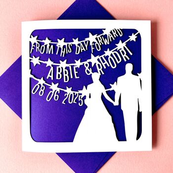 From This Day Personalised Wedding Card, 2 of 6