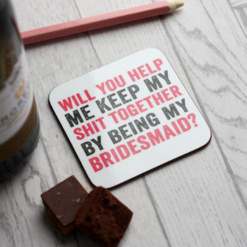 Will You Help Me Be My Bridesmaid Greetings Card, 6 of 6