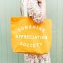 ‘Sunshine Appreciation Society’ Canvas Tote Bag, thumbnail 1 of 8