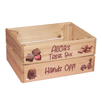 Personalised Chocoholic Chocolate Lover Gift Crate, 2 of 2