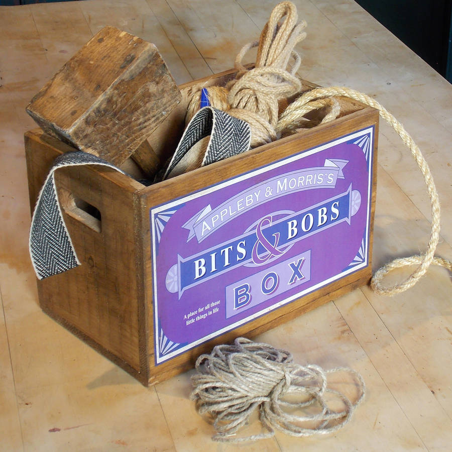 Vintage Wooden Bits And Bobs Box By The Shepherd's Hut
