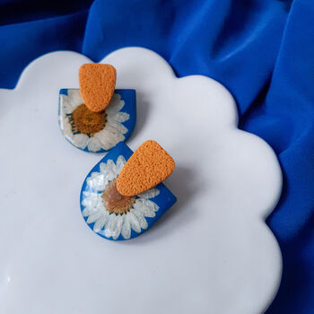 Daisy | Polymer Clay Statement Earrings, 4 of 8