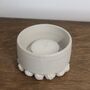 Piped Ceramic Tealight Holder, thumbnail 1 of 2