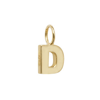 Yellow Gold Initial Pendant, 4 of 12