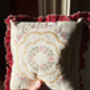Cross Stitch Cushion Wreath, thumbnail 3 of 5