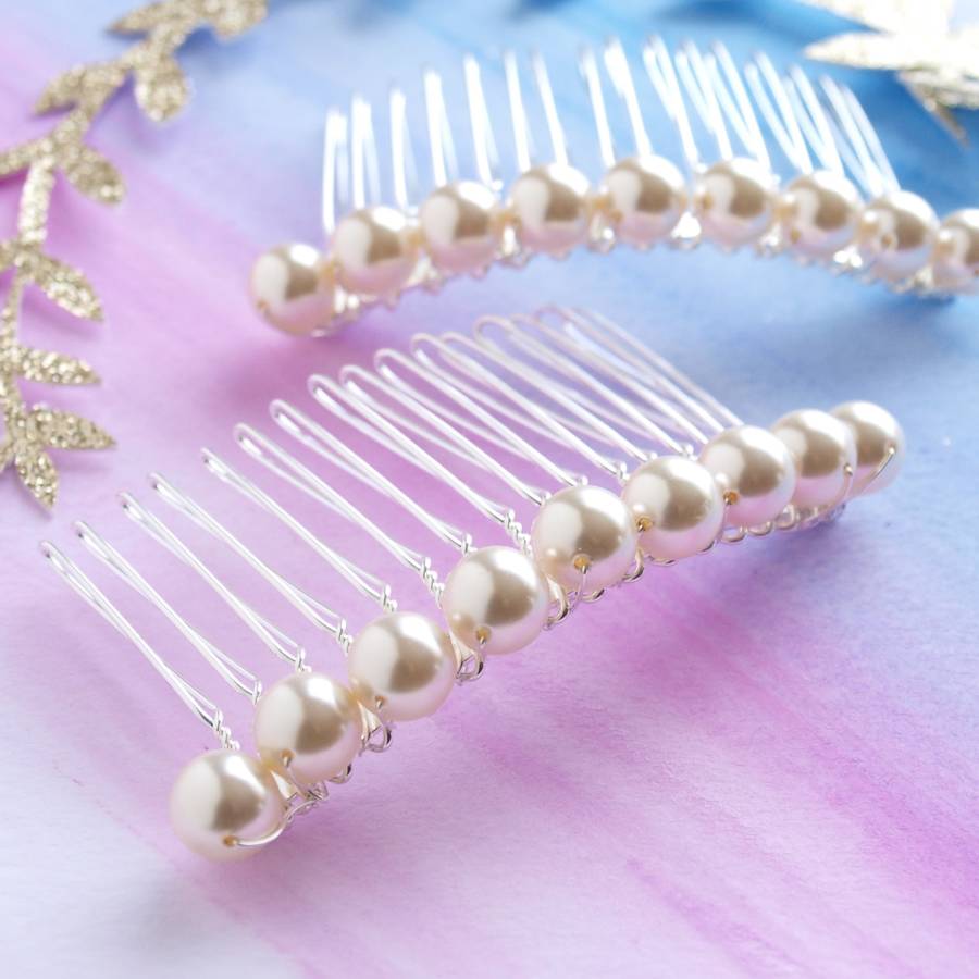 bliss pearl hair comb by jewellery made by me | notonthehighstreet.com