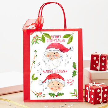 Father Christmas And Mother Christmas Gift Bag, 2 of 7