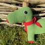 Dinosaur Soft Toy Small And Handmade, thumbnail 5 of 7