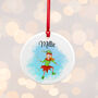 Personalised Playful Elf Christmas Ornament, thumbnail 7 of 9