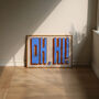 Oh Hi Horizontal Retro Wall Art Print, thumbnail 8 of 10