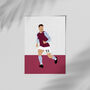 Philippe Coutinho Aston Villa Football Print, thumbnail 2 of 4