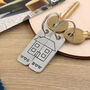 Couples New Home Gift Personalised Pair Of Keyrings, thumbnail 1 of 6
