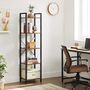 Five Tier Bookcase Storage Unit Industrial Steel Frame, thumbnail 1 of 12