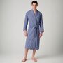 Men's 'Navy Paisley' Crisp Cotton Robe, thumbnail 2 of 5