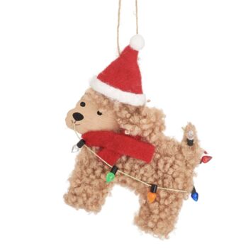 Woolly Cockapoo Christmas Decoration, 3 of 3