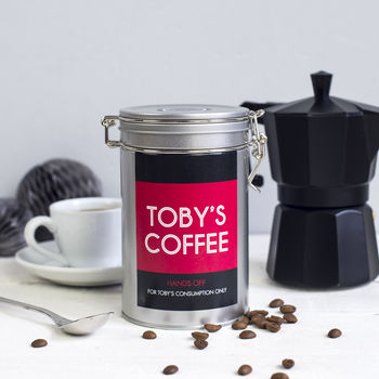 Personalised Name Coffee Gift In Tin, 3 of 12