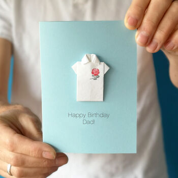 Personalised Rugby Birthday Origami Card, 5 of 5