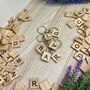 Scrabble Initial Letter Personalised Keyring Keychain, thumbnail 1 of 3