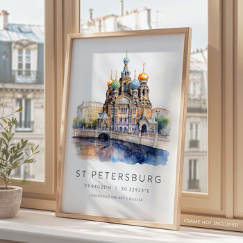St Petersburg Russia Travel Print, 2 of 7