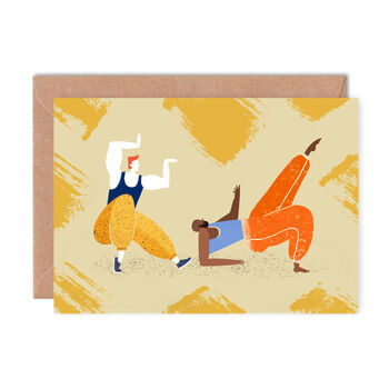 Pulling Shapes Greeting Card, 2 of 2