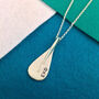 Paddleboard Paddle Boarding Silver Pendant Necklace, thumbnail 4 of 5