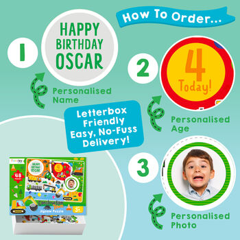 Personalised Construction Town Birthday Jigsaw Puzzle, 4 of 10
