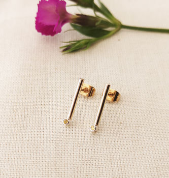 Gold And Silver Minimal Studs, 5 of 7