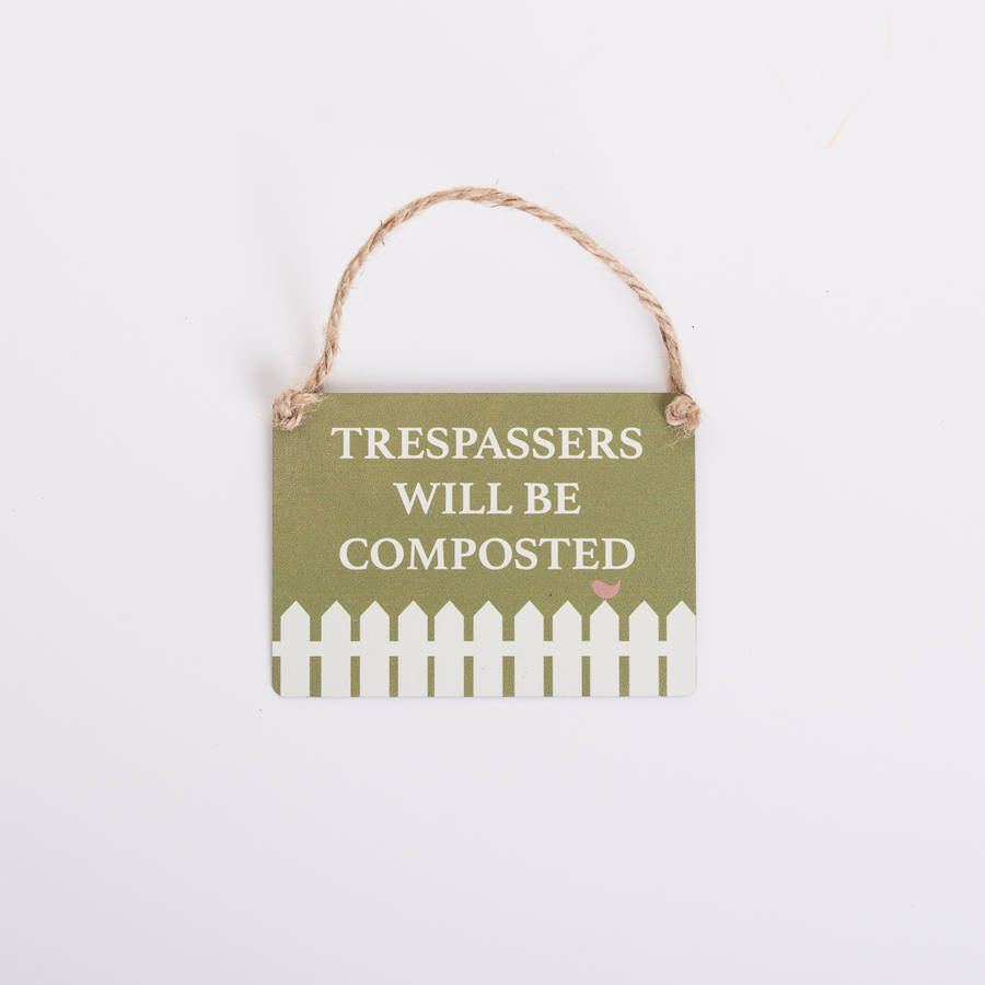 Metal Garden Signs By The New Eden