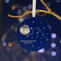 Personalised Star Sign Zodiac Christmas Tree Ornament, thumbnail 1 of 4