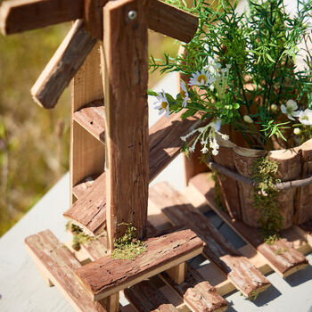 Meadow Valley Windmill Bird House Planter, 5 of 8
