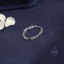 Sterling Silver Skinny Paperclip Chain Ring, thumbnail 5 of 9