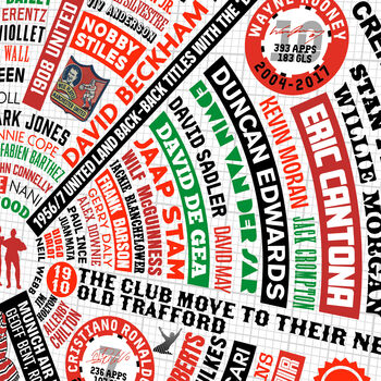 Manchester United Wheel Of Fame Poster Print, 4 of 6