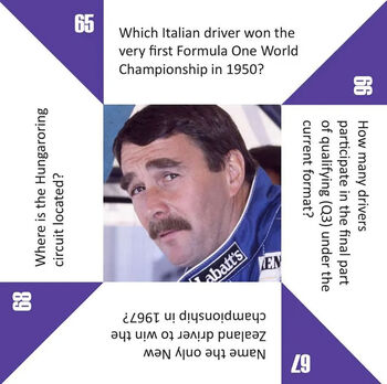 Formula One Racing Knowledge Game For Racing Fans, 3 of 6