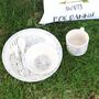 Childs Bear Camp Dinner Set With Personalised Cotton Bag, thumbnail 3 of 5