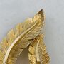 Genuine 1960s Goldplated Leaf Brooch, thumbnail 3 of 6
