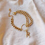 Personalised Initial Chunky Chain Bracelet, thumbnail 2 of 6