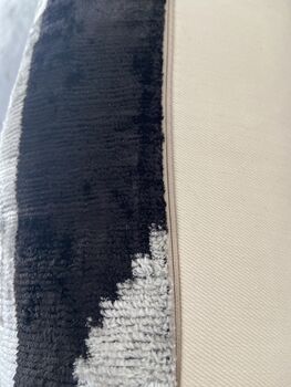 Velvet Blacks And Beige Cushion Cover, 6 of 6