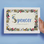 Personalised Pirate Children's Name Print, thumbnail 2 of 3