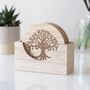 Set Of Four Tree Of Life Engraved Coasters, thumbnail 1 of 5