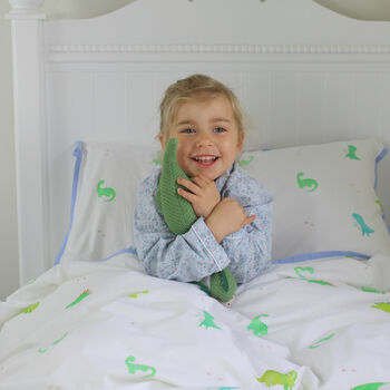 Dinosaur Duvet Cover And Pillowcase Set Cot And Single, 6 of 7