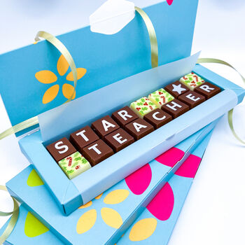 Star Teacher Christmas Thank You Chocolate Gift, 3 of 7