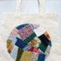 Upcycled Sari Patchwork Tote, Reusable Bags Handmade In India, thumbnail 4 of 6