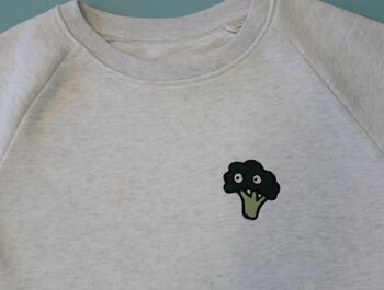 Cool Broccoli Embroidered Kids Sweater, 4 of 5