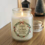 Christmas Scented Candle Personalised Gift, thumbnail 2 of 4