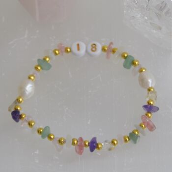 18th Birthday Dainty Crystal Friendship Bracelet Gift, 2 of 8